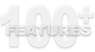 100+ Features